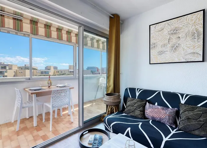 公寓 T2 600 M From The Beach! Air-conditioned *